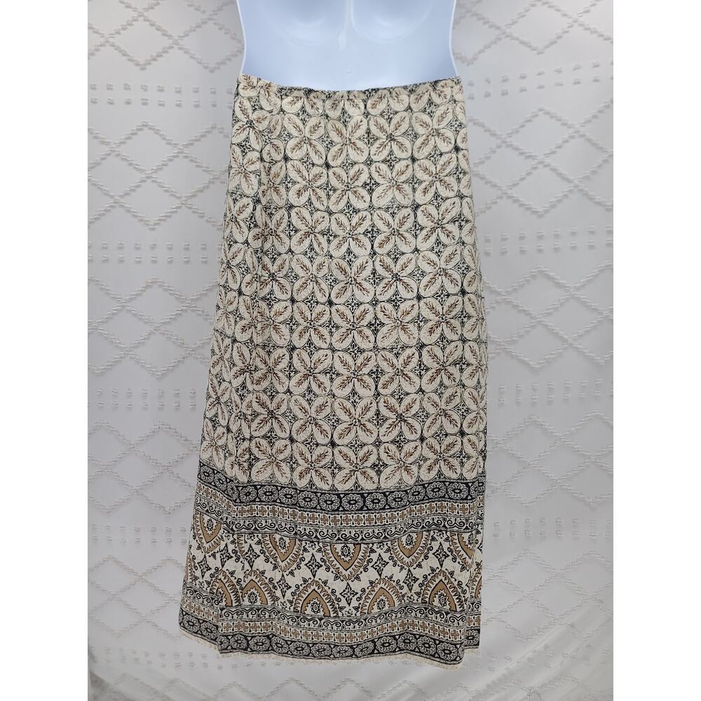 Peasant Boho hippie vibes Liz Claiborne maxi skirt Size Large career office - Picture 3 of 7